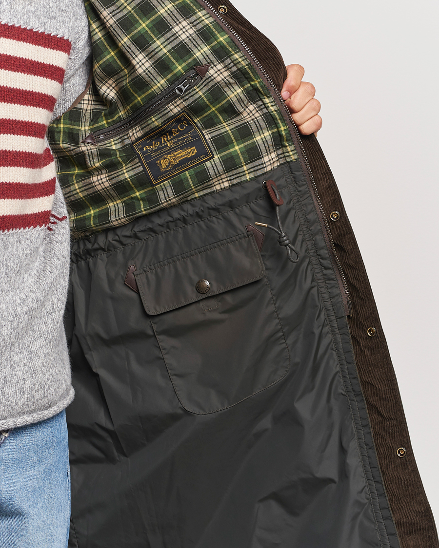 Mies | Takit | Polo Ralph Lauren | Stewart Belted Coat Oil Cloth Green