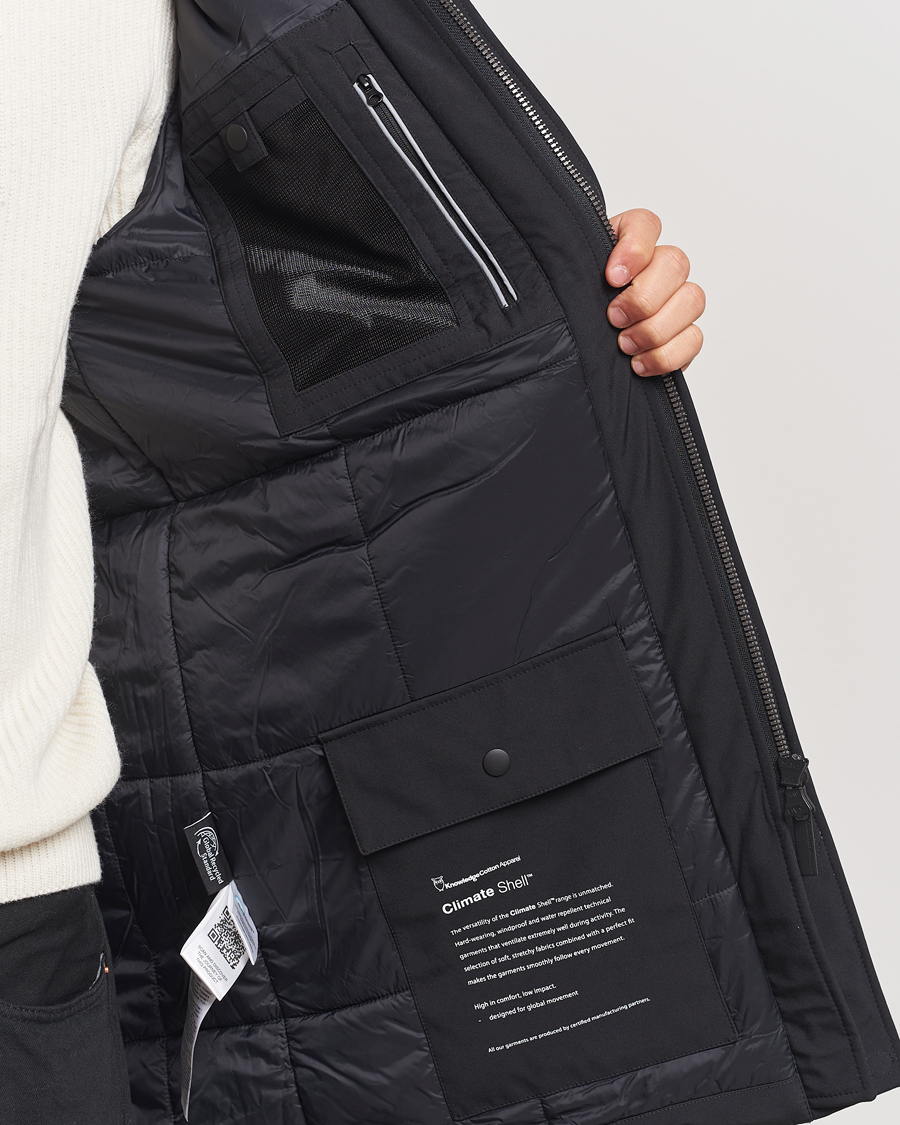 Mies | Takit | KnowledgeCotton Apparel | Climateshell Padded Jacket Black