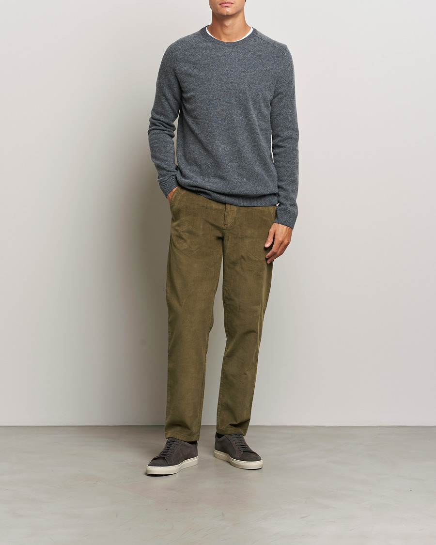 Mies | Housut | KnowledgeCotton Apparel | Chuck Regular Cord Trousers Olive