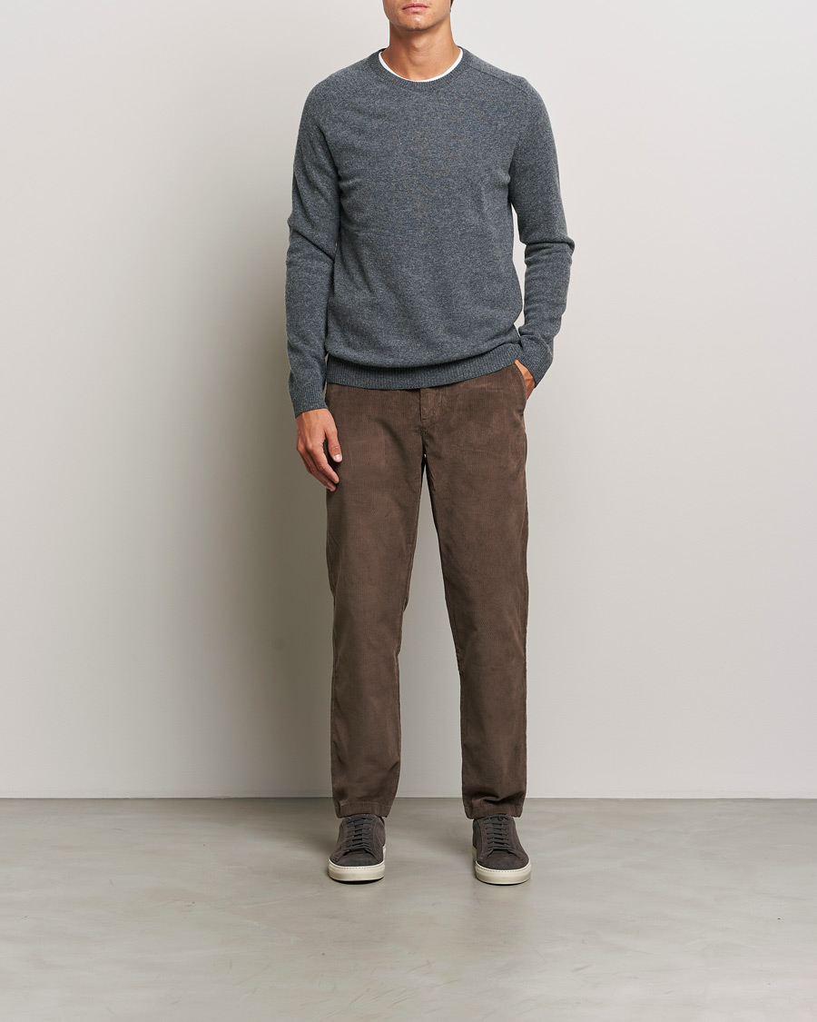 Mies | Housut | KnowledgeCotton Apparel | Chuck Regular Cord Trousers Chocolate