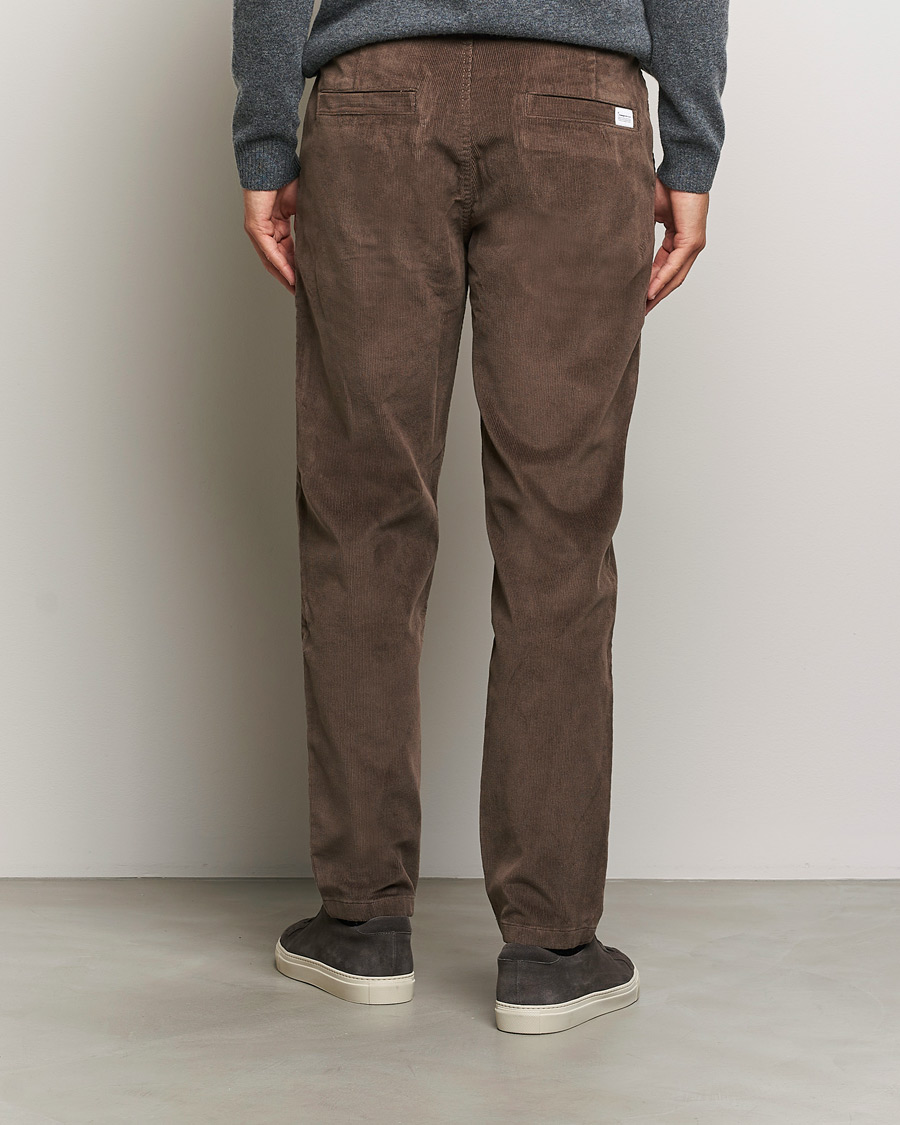 Mies | Housut | KnowledgeCotton Apparel | Chuck Regular Cord Trousers Chocolate
