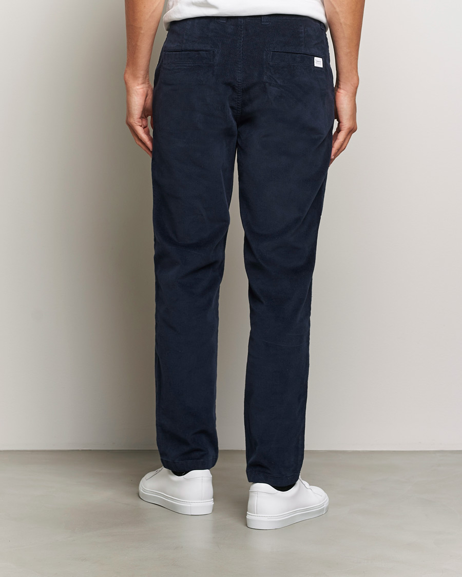 Mies | Housut | KnowledgeCotton Apparel | Chuck Regular Cord Trousers Night Sky