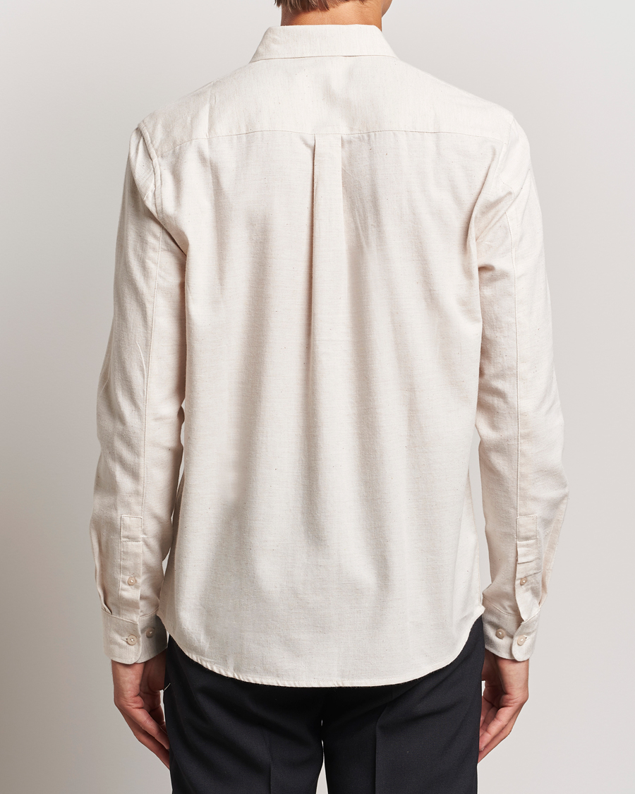 Mies | Kauluspaidat | KnowledgeCotton Apparel | Regular Fit Melange Flannel Shirt Greish