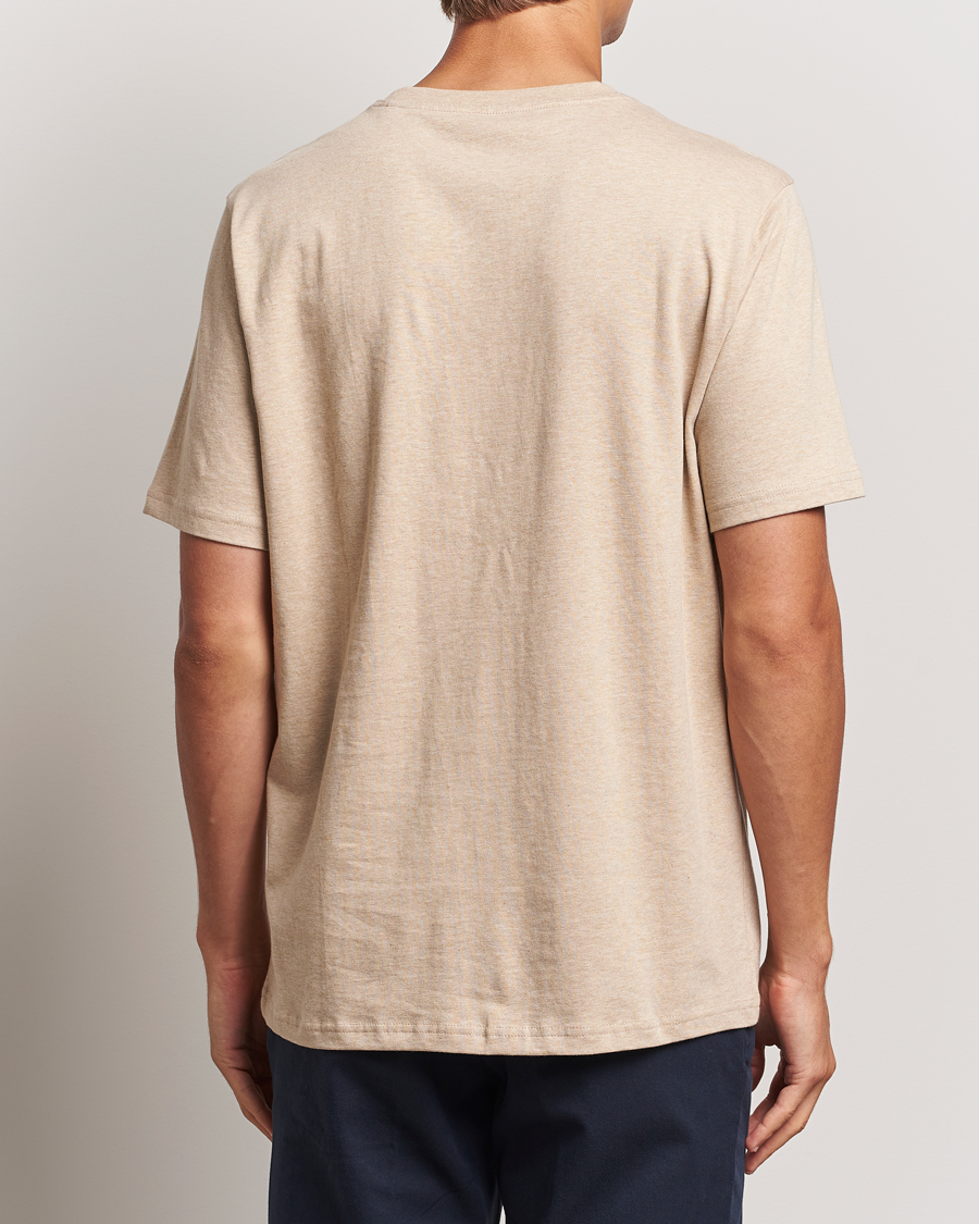 Mies | T-paidat | KnowledgeCotton Apparel | Loake Badge T-Shirt Safari Melange