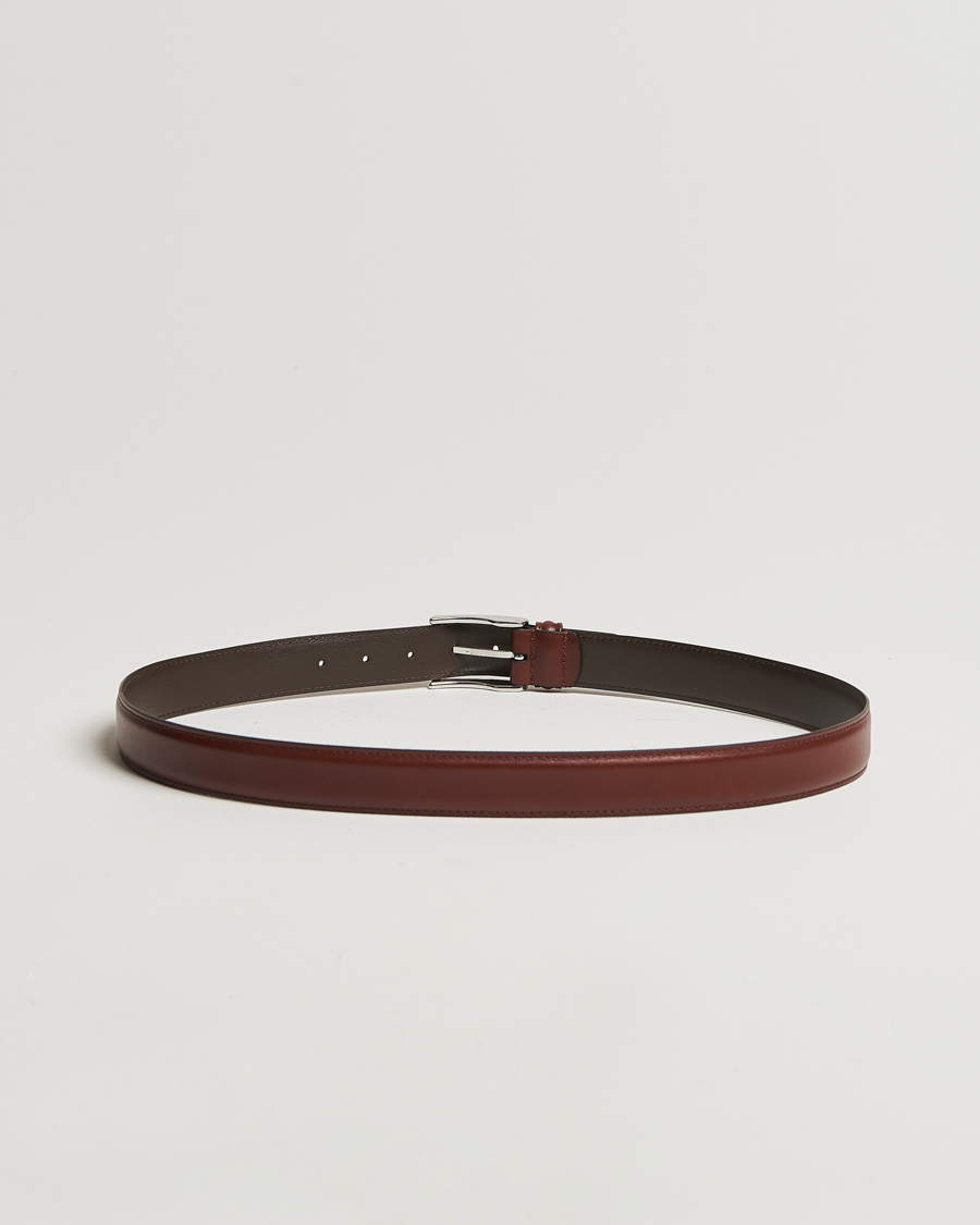 Mies | Vyöt | Anderson's | Leather Suit Belt 3 cm Brown