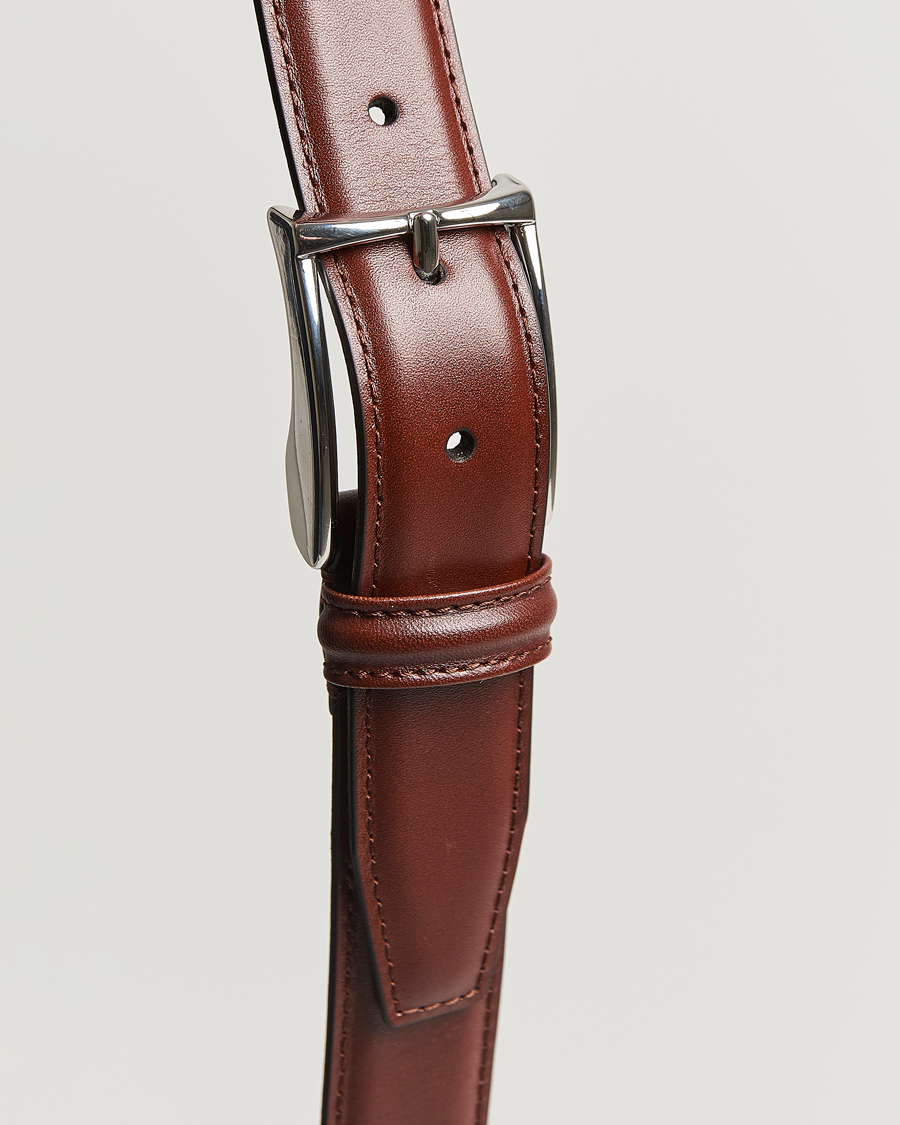 Mies | Vyöt | Anderson's | Leather Suit Belt 3 cm Brown