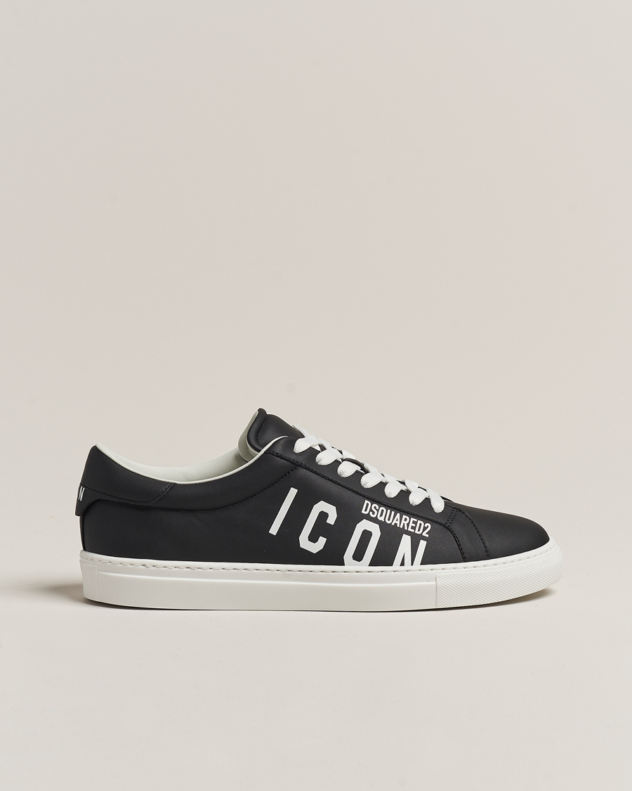 Mies | Dsquared2 Icon Leather Sneaker Black | Dsquared2 | Icon Leather Sneaker Black