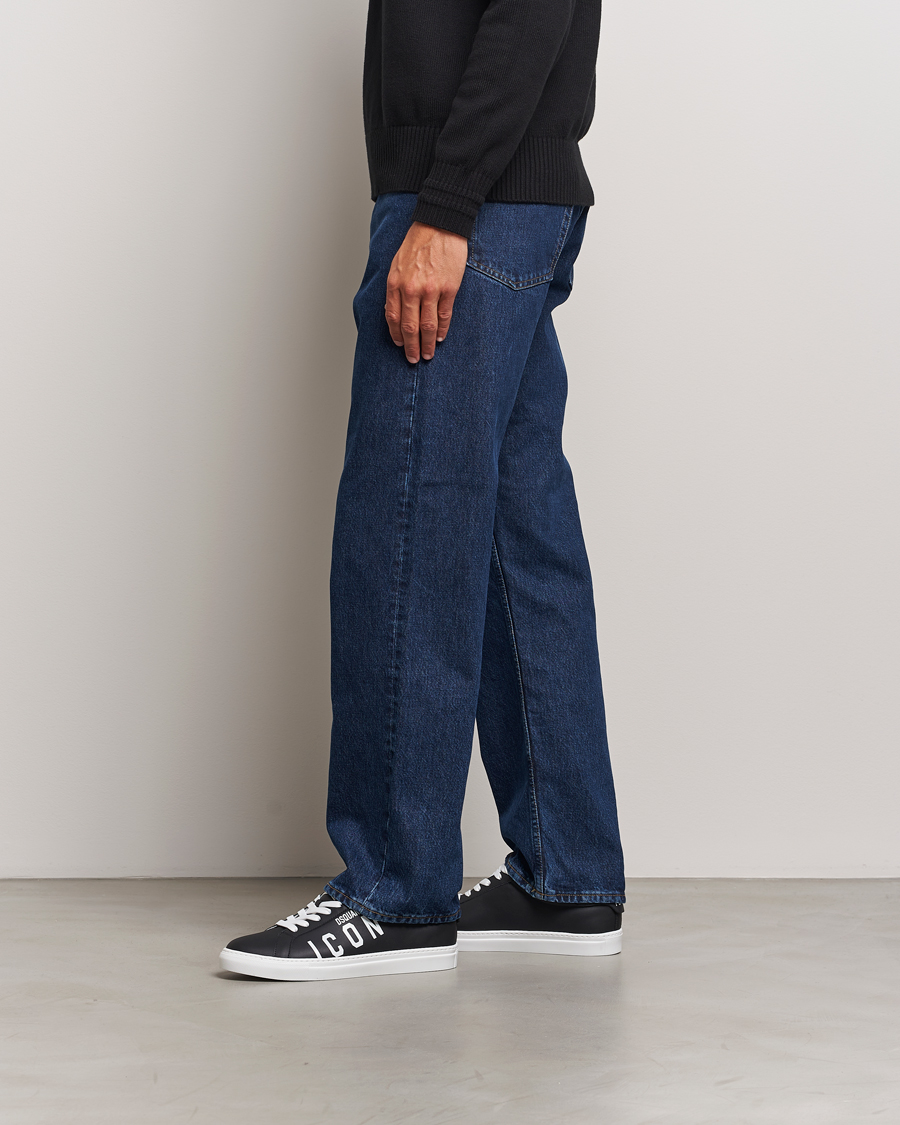 Mies | Dsquared2 Icon Leather Sneaker Black | Dsquared2 | Icon Leather Sneaker Black