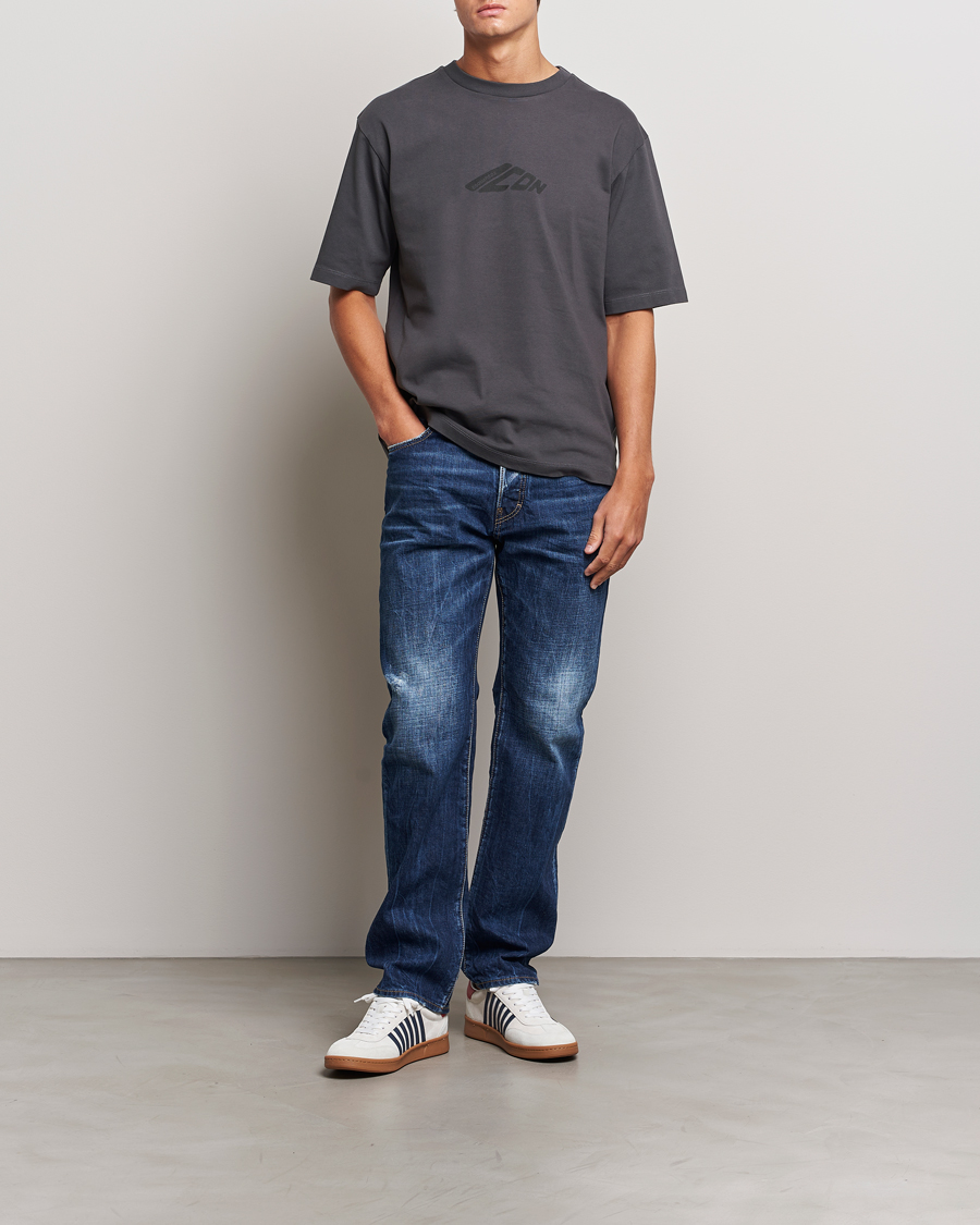 Mies | T-paidat | Dsquared2 | Icon Evolution T-Shirt Charcoal