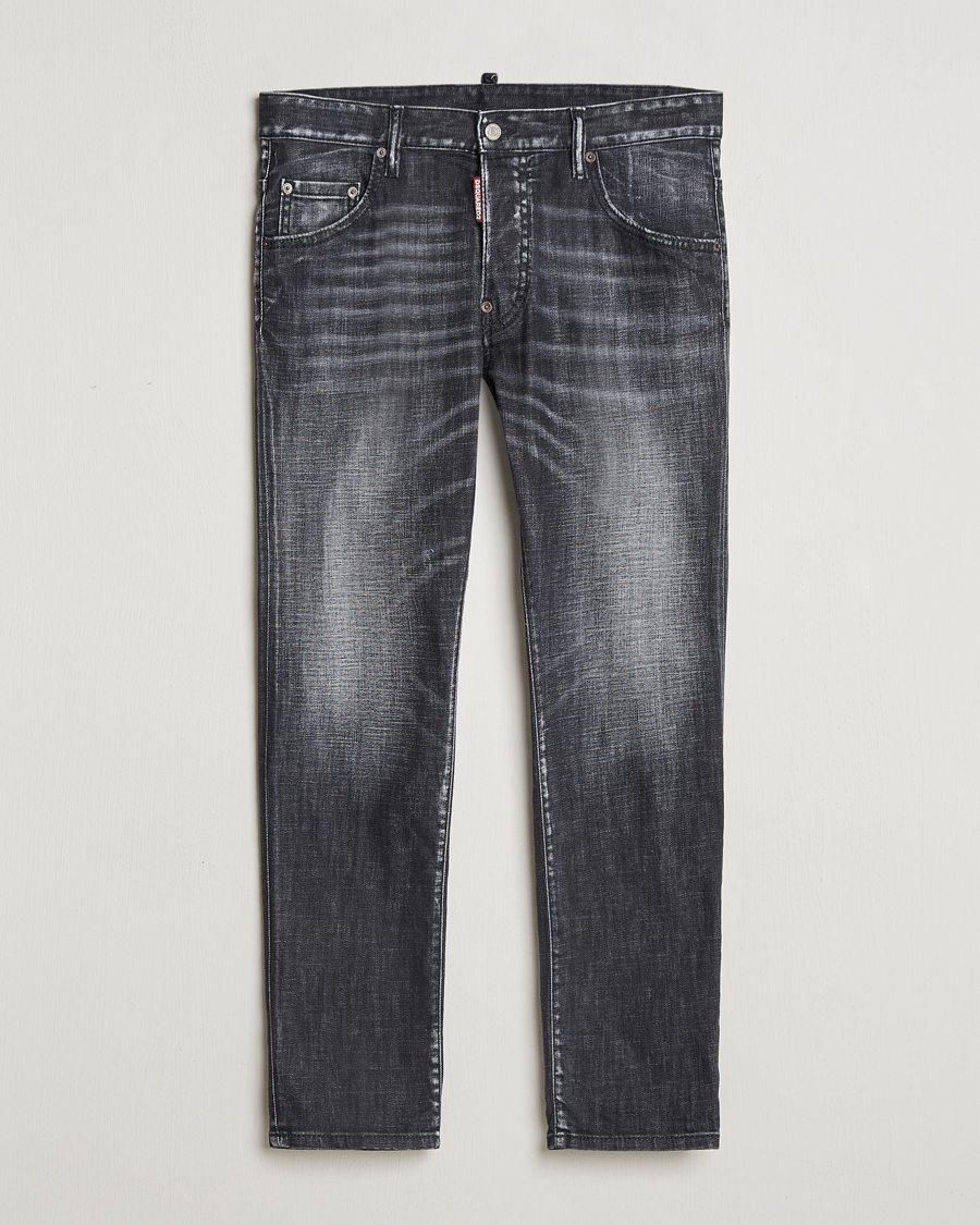 Mies | Farkut | Dsquared2 | Skater Jeans Washed Black