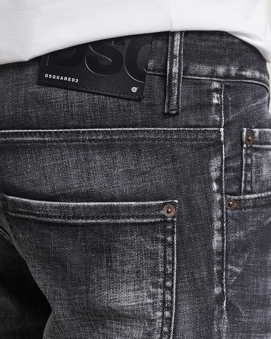 Mies | Farkut | Dsquared2 | Skater Jeans Washed Black