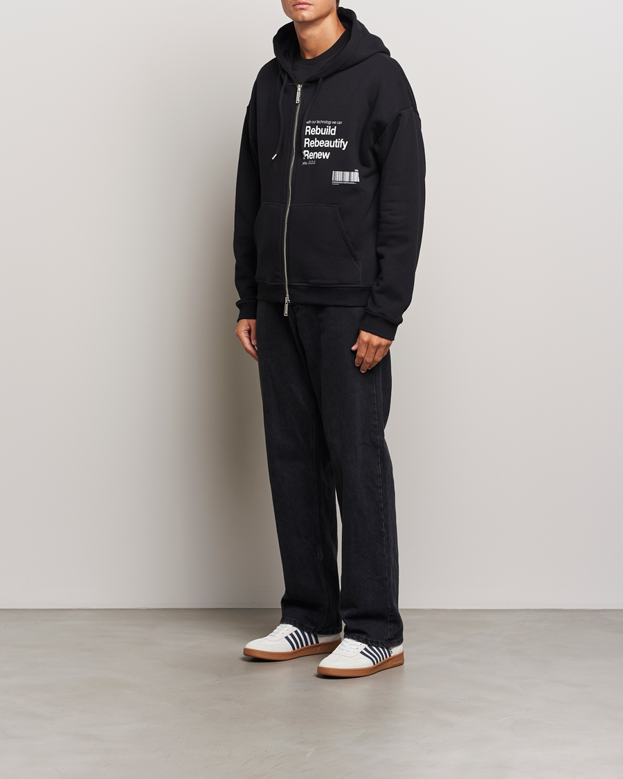 Mies | Puserot | Dsquared2 | Logo Full Zip Hoodie Black