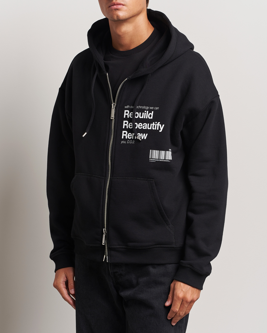 Mies | Puserot | Dsquared2 | Logo Full Zip Hoodie Black