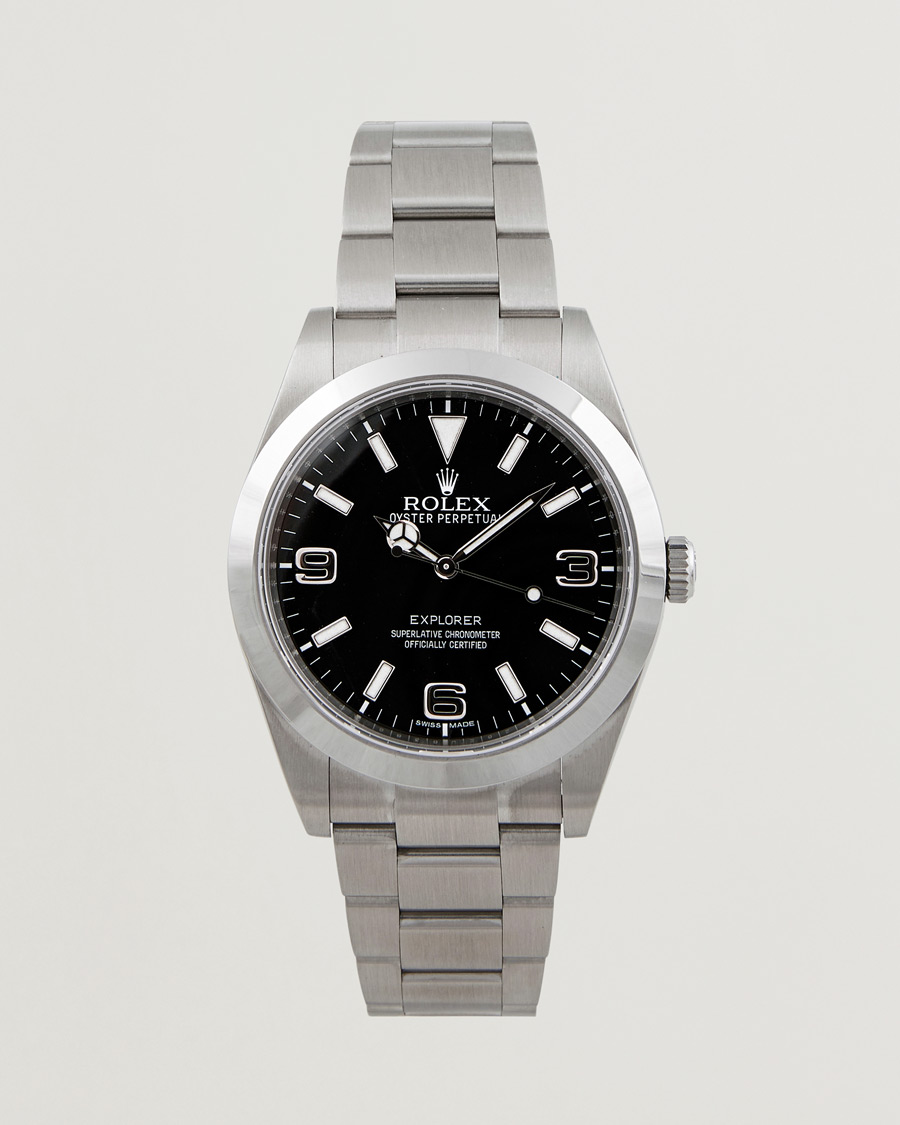Mies | Rolex Pre-Owned Explorer 214270 Silver | Rolex Pre-Owned | Explorer 214270 Silver