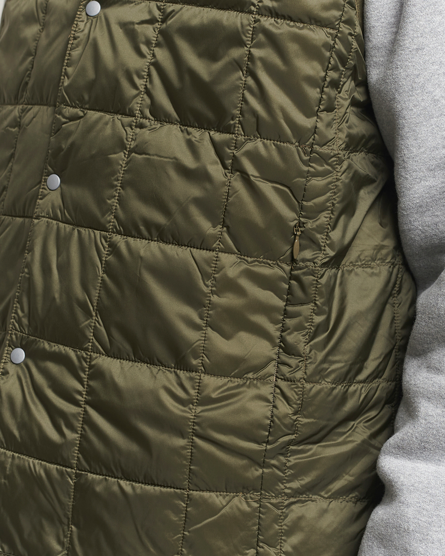 Mies | Takit | TAION | V-Neck Lightweight Down Vest Dark Olive