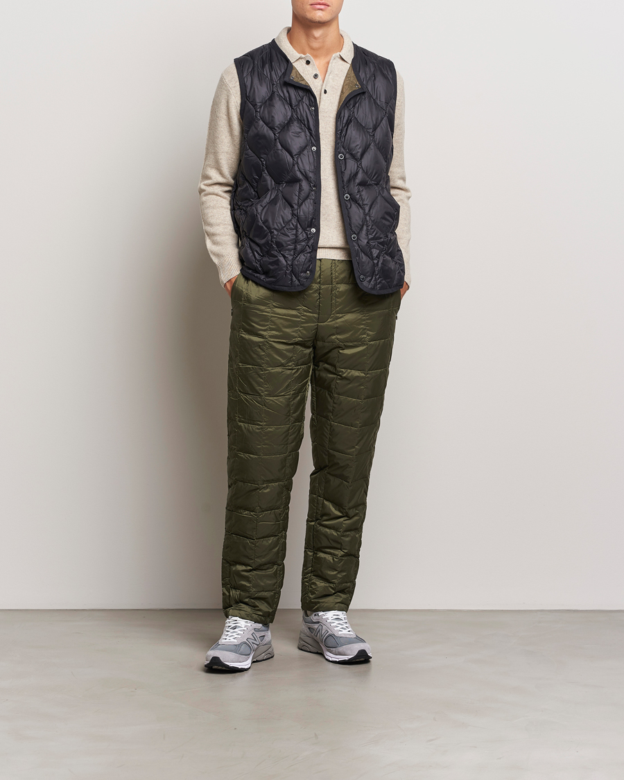 Mies | Housut | TAION | Regular Straight Down Pants Dark Olive