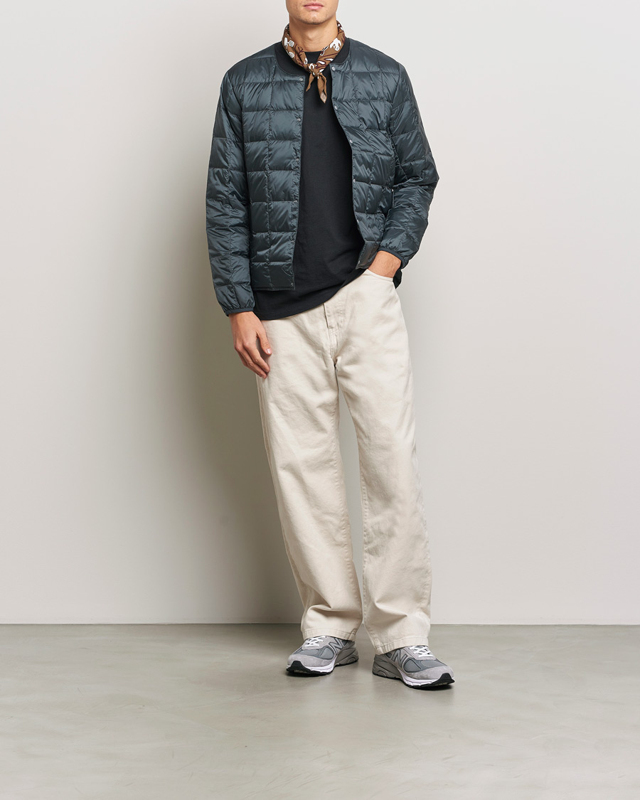 Mies | Takit | TAION | Crew Neck Button Down Jacket Charcoal