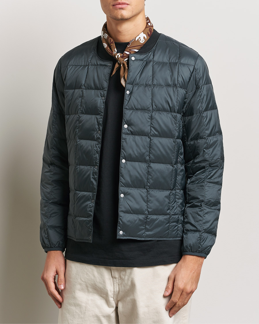 Mies | Takit | TAION | Crew Neck Button Down Jacket Charcoal