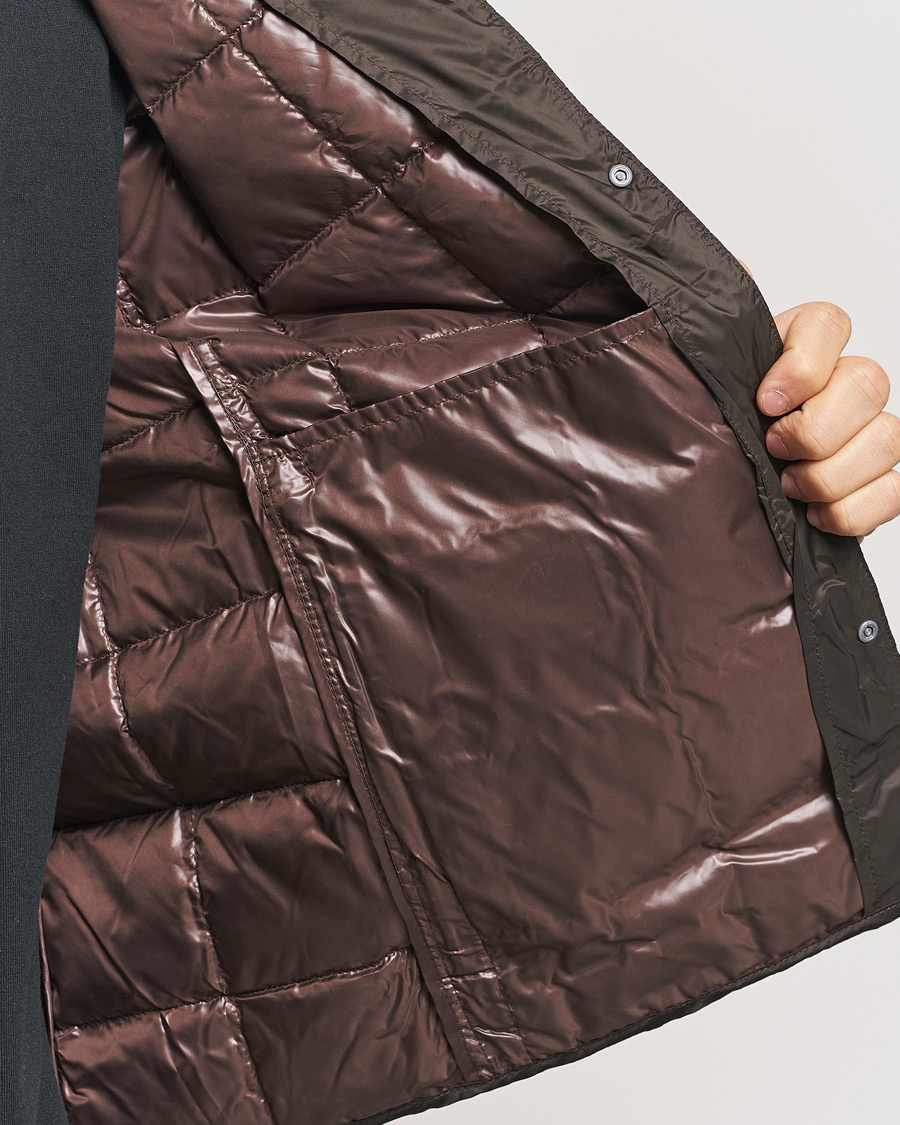 Mies | Takit | TAION | Crew Neck Button Down Jacket Dark Choco