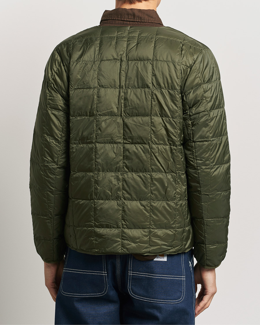 Mies | Takit | TAION | Crew Neck Button Down Jacket Dark Olive