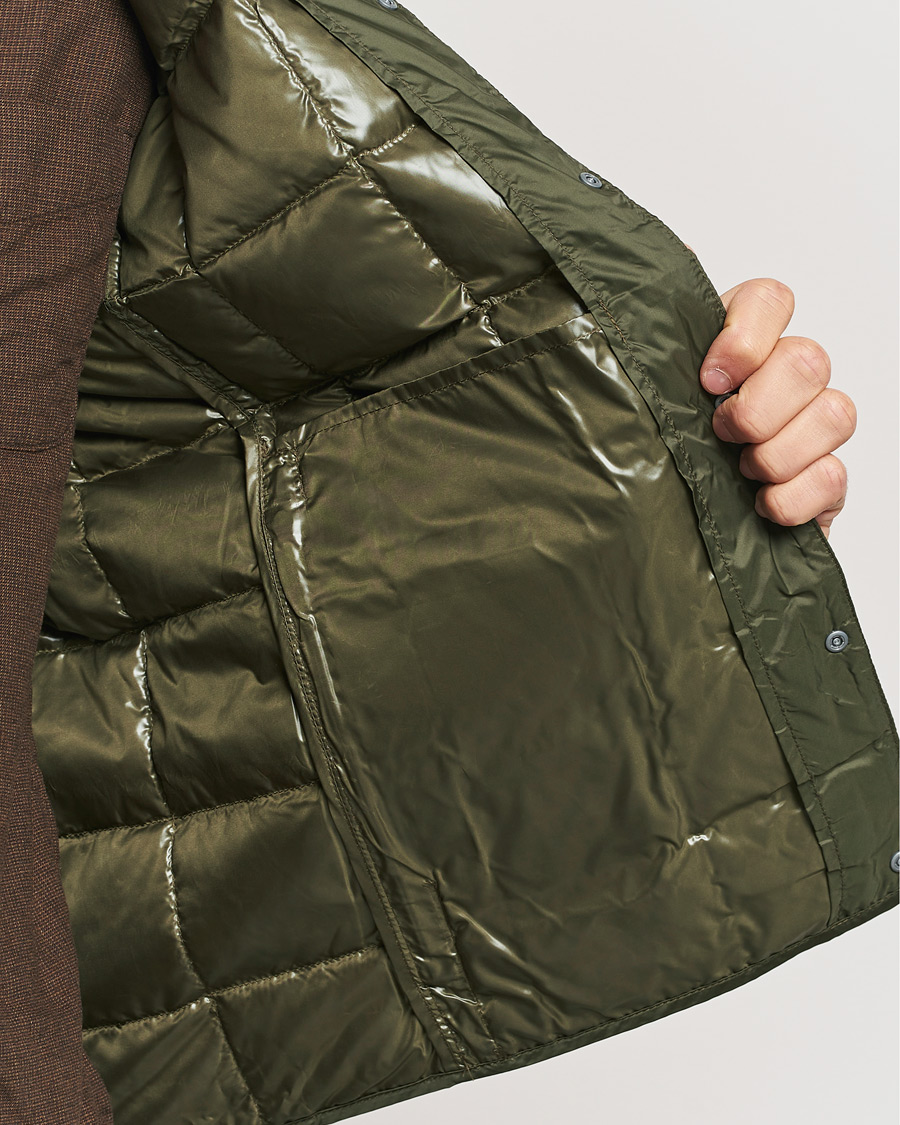 Mies | Takit | TAION | Crew Neck Button Down Jacket Dark Olive