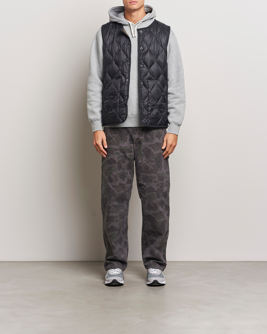 Mies | Takit | TAION | Military Crew Neck Down Vest Black