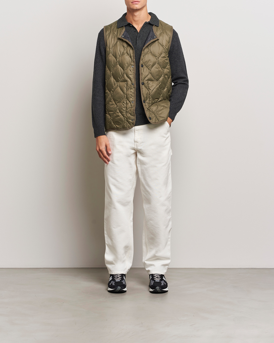 Mies | Takit | TAION | Military Crew Neck Down Vest Dark Olive