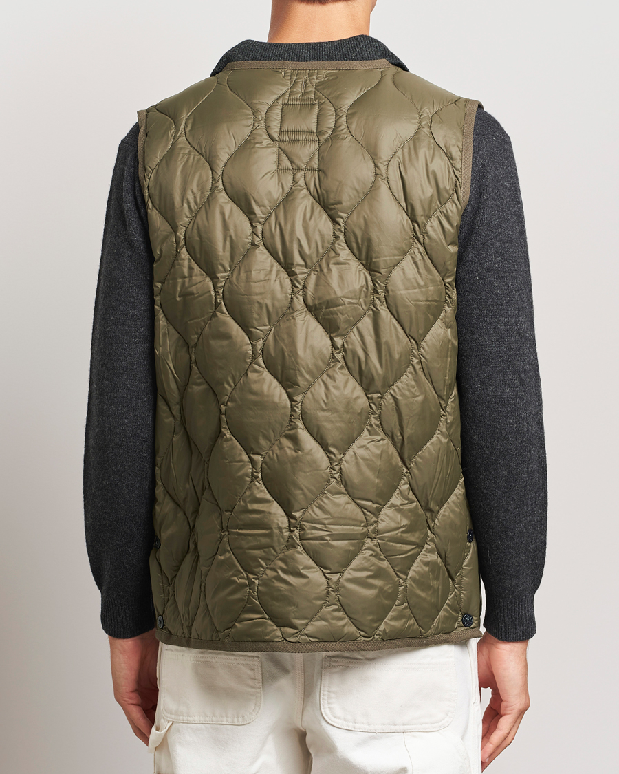 Mies | Takit | TAION | Military Crew Neck Down Vest Dark Olive