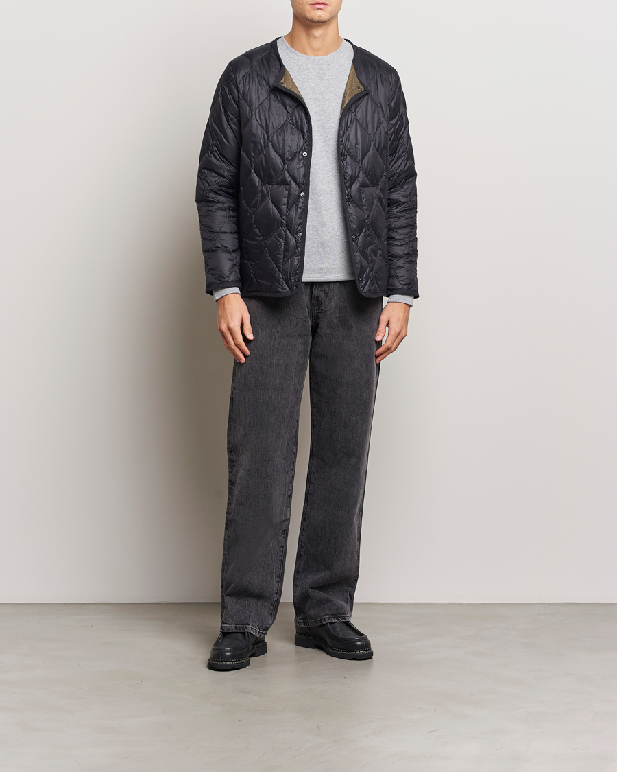 Mies | Takit | TAION | Military Crew Neck Down Jacket Black