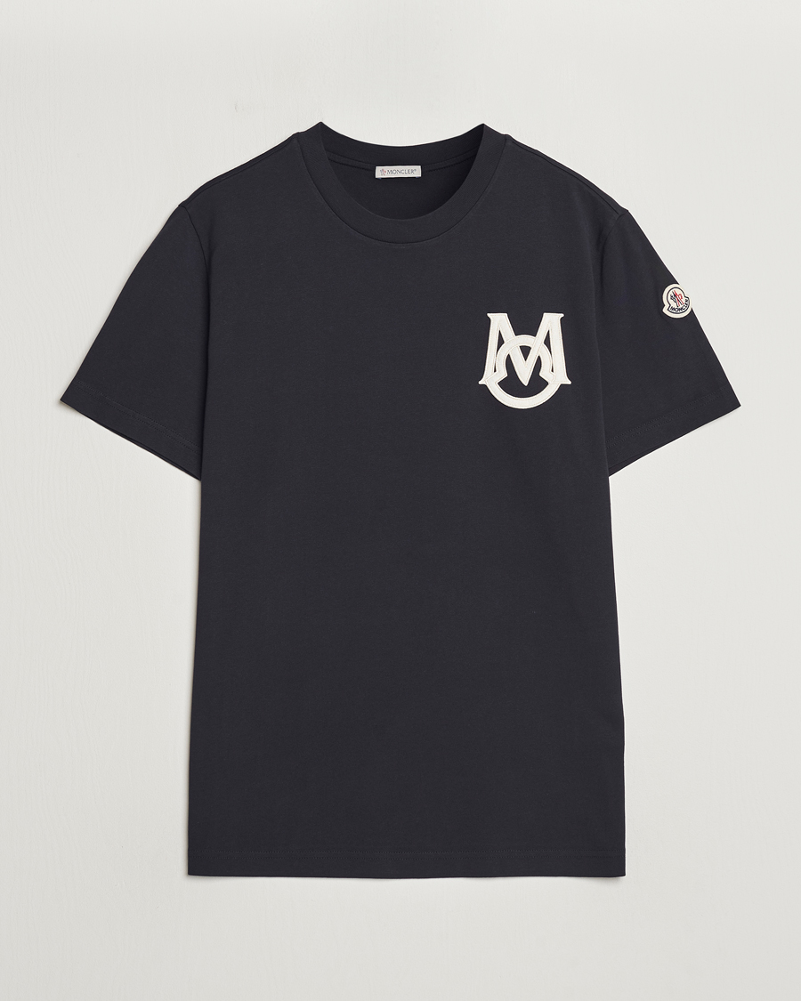 Mies | T-paidat | Moncler | Embossed Logo T-Shirt Navy