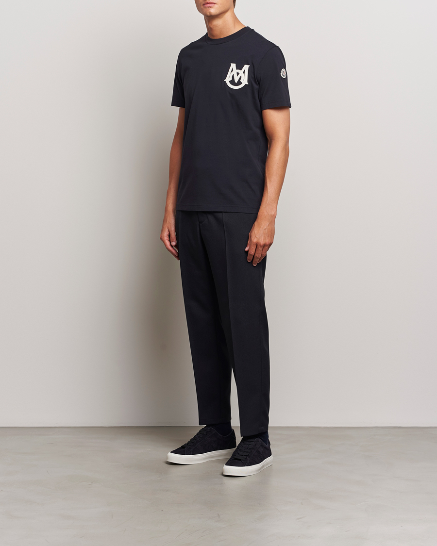 Mies | T-paidat | Moncler | Embossed Logo T-Shirt Navy