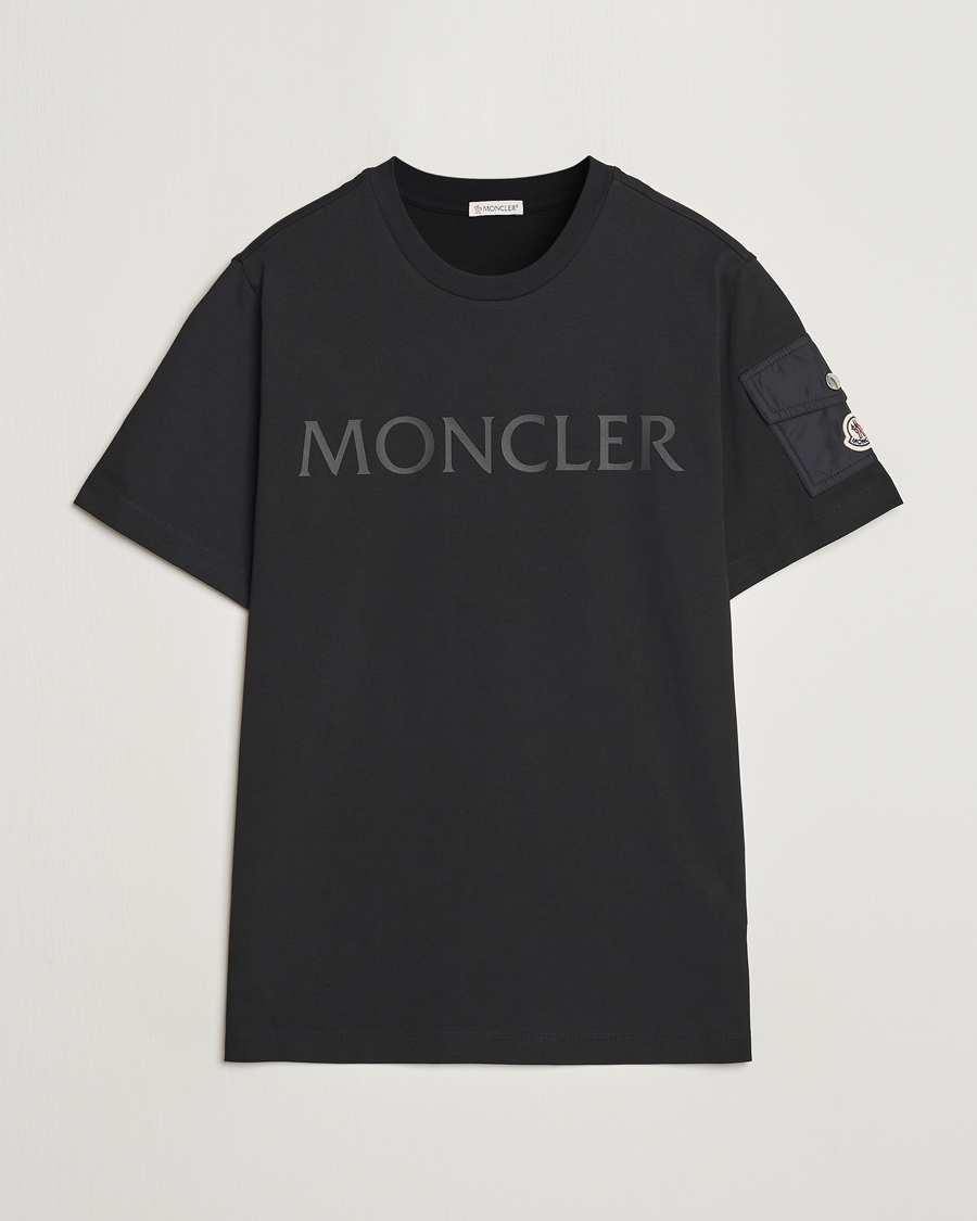 Mies | T-paidat | Moncler | Sleeve Pocket T-Shirt Black