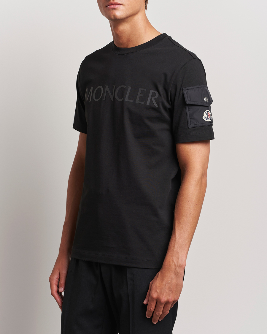 Mies | T-paidat | Moncler | Sleeve Pocket T-Shirt Black