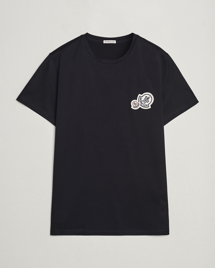 Mies | T-paidat | Moncler | Double Logo T-Shirt Black
