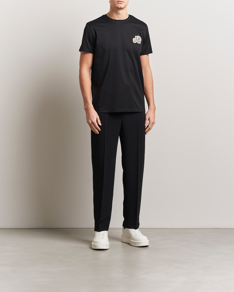 Mies | T-paidat | Moncler | Double Logo T-Shirt Black
