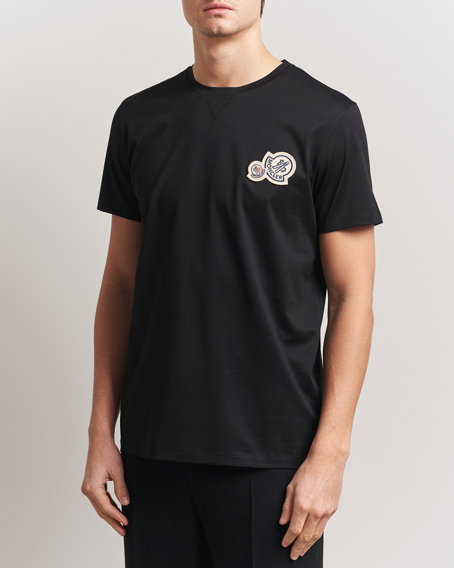 Mies | T-paidat | Moncler | Double Logo T-Shirt Black