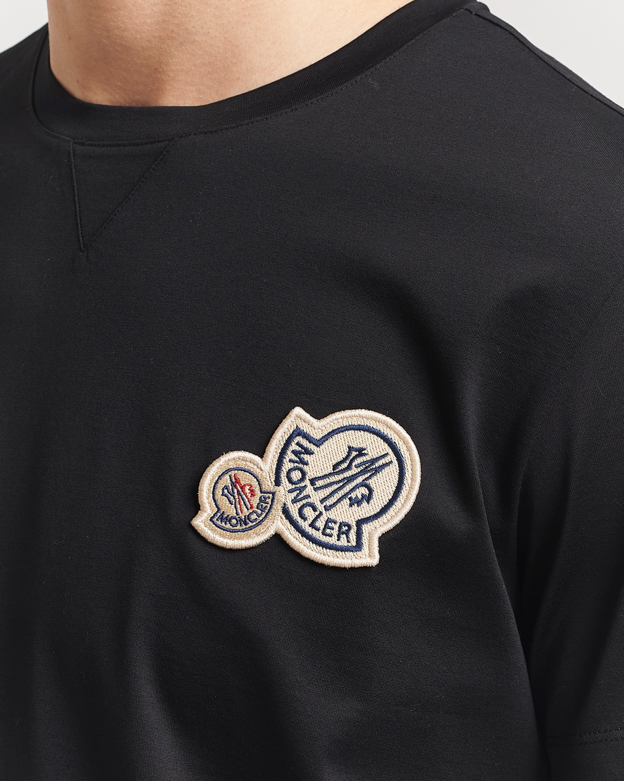 Mies | T-paidat | Moncler | Double Logo T-Shirt Black