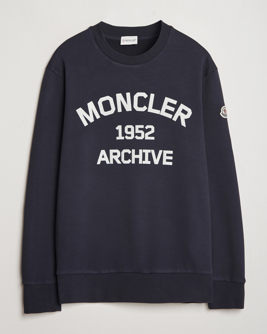 Mies | Puserot | Moncler | Archive Logo Sweatshirt Navy