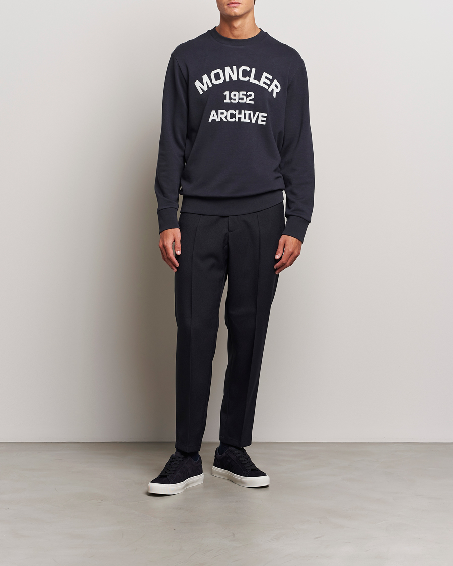 Mies | Puserot | Moncler | Archive Logo Sweatshirt Navy