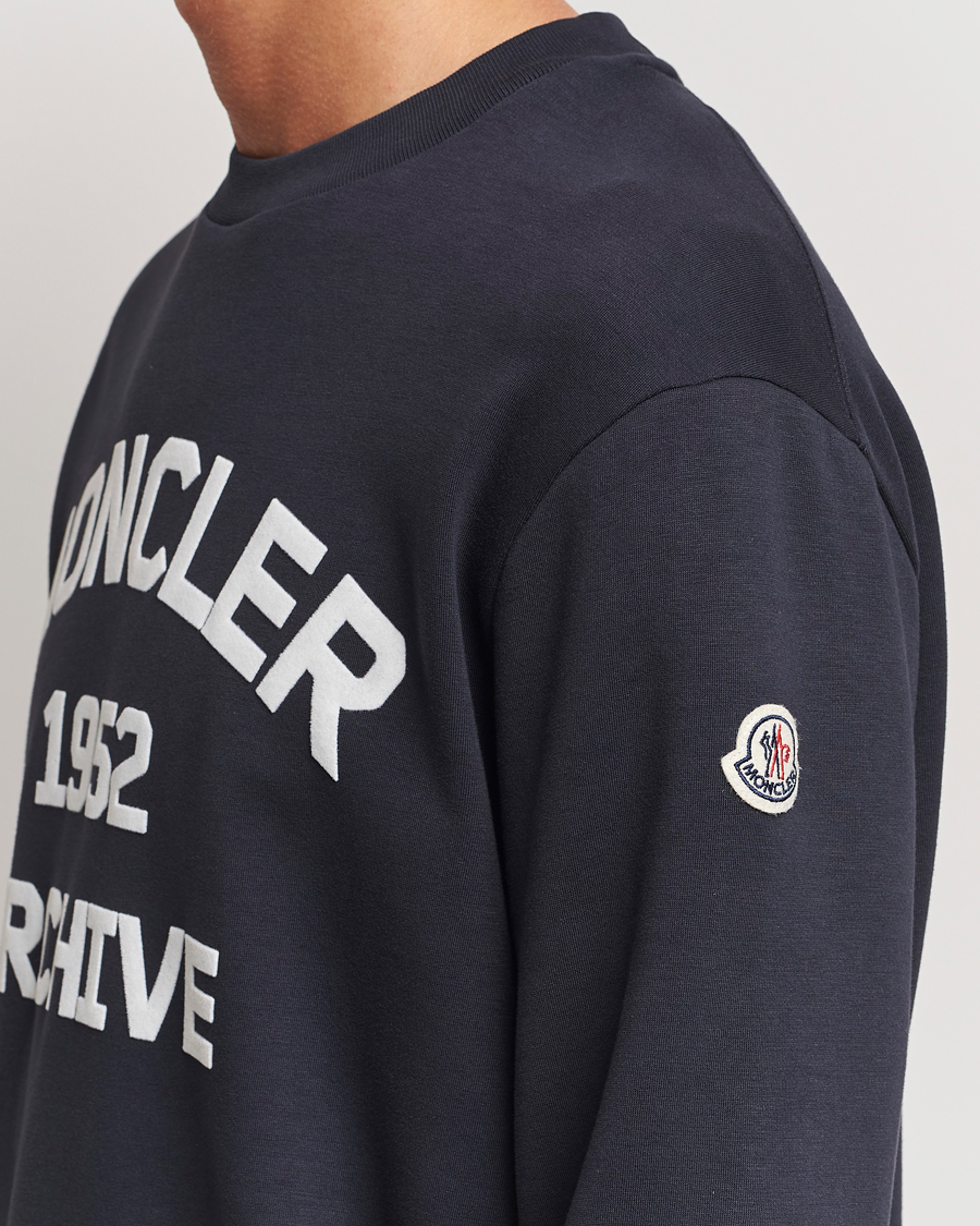 Mies | Puserot | Moncler | Archive Logo Sweatshirt Navy