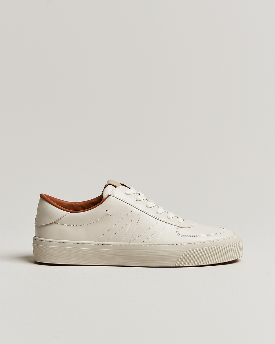 Mies | Moncler Monclub Sneakers White Calf | Moncler | Monclub Sneakers White Calf