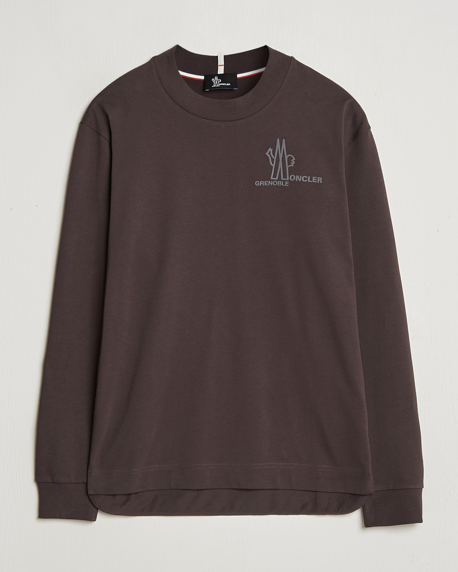 Mies | T-paidat | Moncler Grenoble | Long Sleeve T-Shirt Brown
