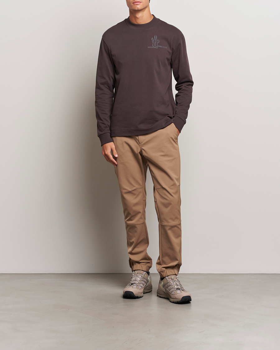 Mies | T-paidat | Moncler Grenoble | Long Sleeve T-Shirt Brown
