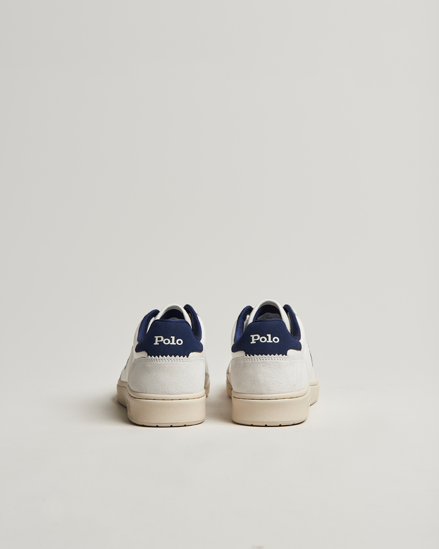 Mies | Polo Ralph Lauren Polo Court Sneaker Deckwash White/Navy | Polo Ralph Lauren | Polo Court Sneaker Deckwash White/Navy