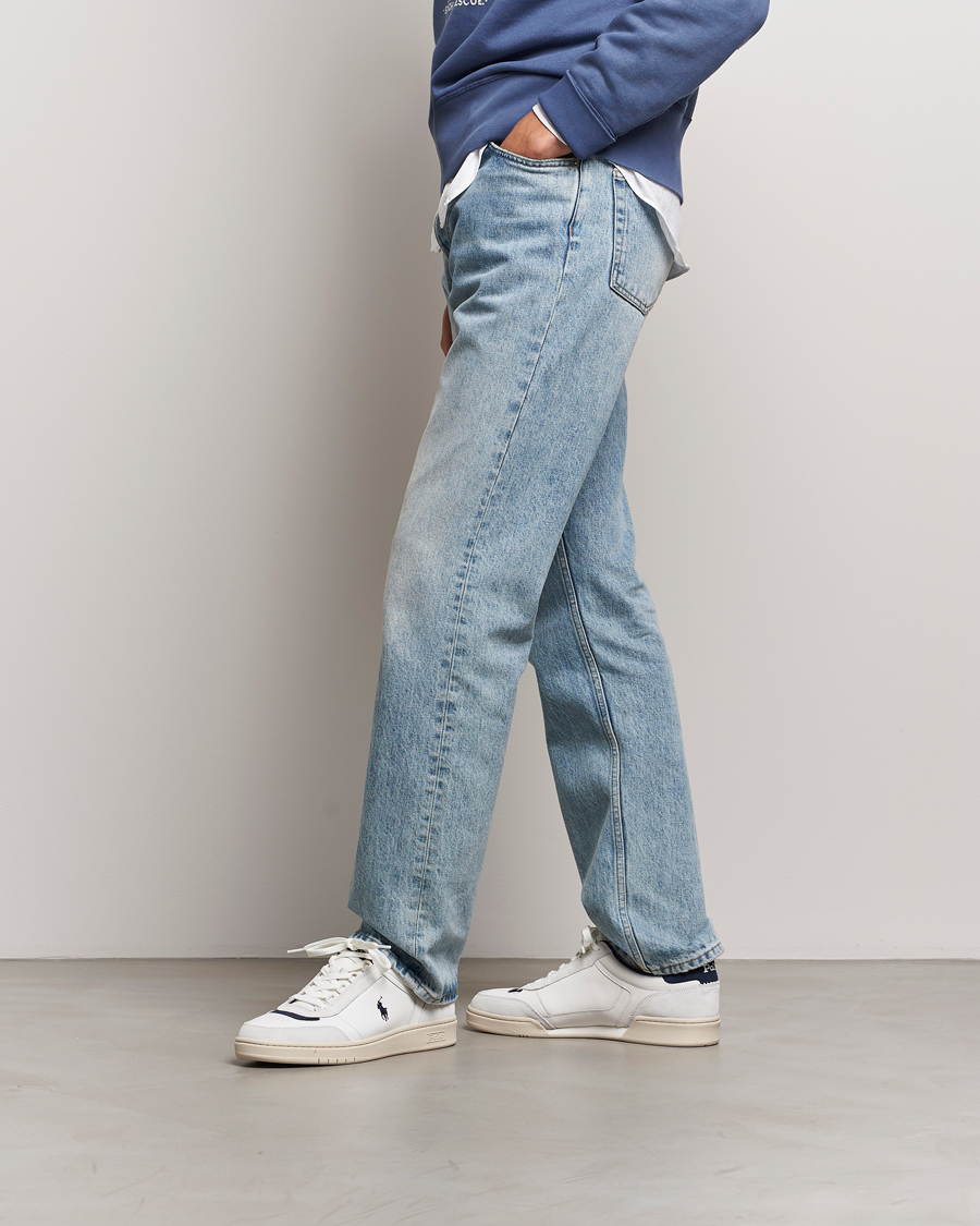 Mies | Polo Ralph Lauren Polo Court Sneaker Deckwash White/Navy | Polo Ralph Lauren | Polo Court Sneaker Deckwash White/Navy