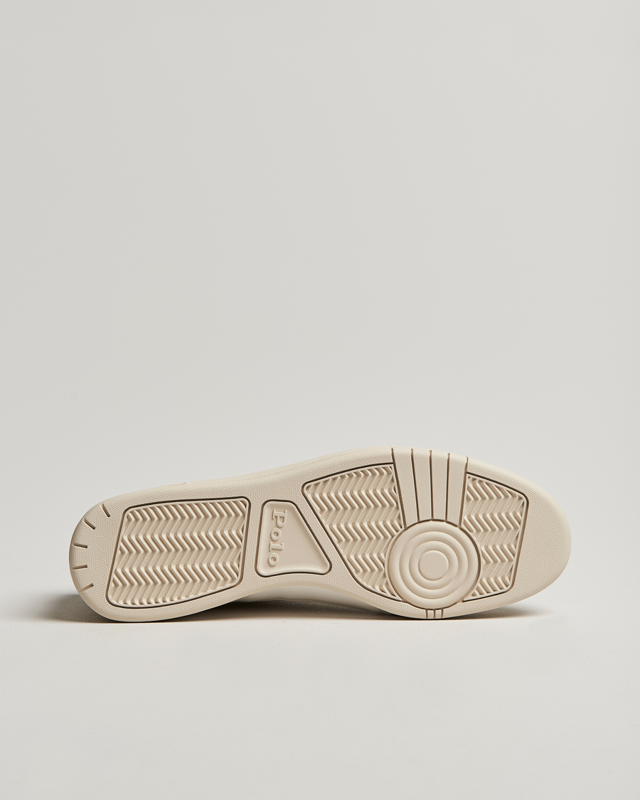 Mies | Polo Ralph Lauren Polo Court Sneaker Deckwash White/Black | Polo Ralph Lauren | Polo Court Sneaker Deckwash White/Black