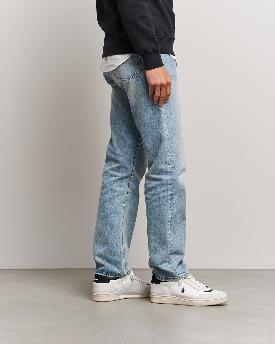 Mies | Polo Ralph Lauren Polo Court Sneaker Deckwash White/Black | Polo Ralph Lauren | Polo Court Sneaker Deckwash White/Black