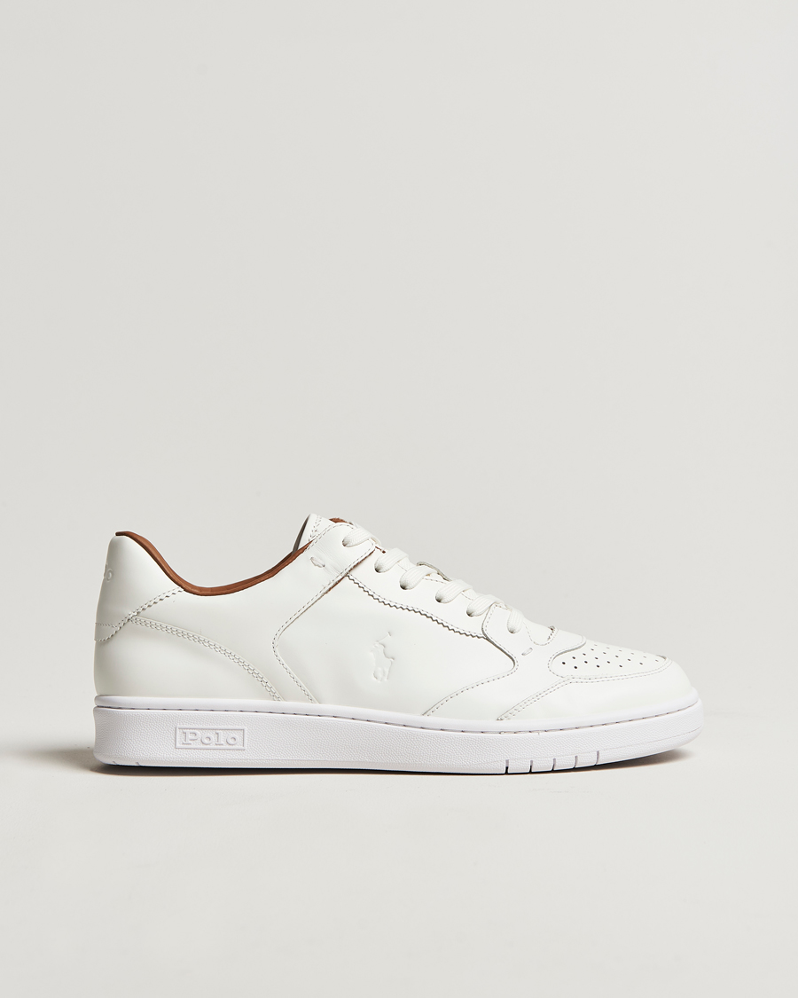 Mies | Polo Ralph Lauren Polo Court Sneaker Deckwash White Leather | Polo Ralph Lauren | Polo Court Sneaker Deckwash White Leather