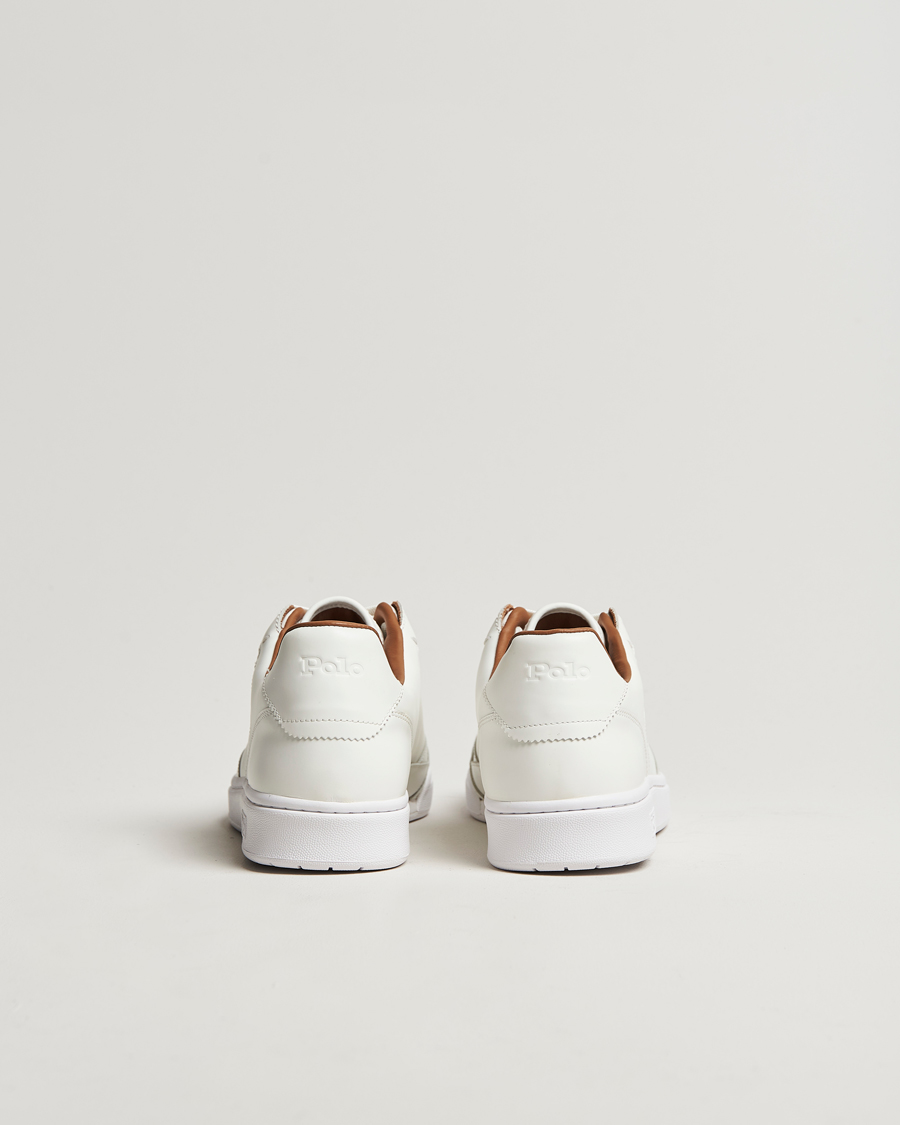 Mies | Polo Ralph Lauren Polo Court Sneaker Deckwash White Leather | Polo Ralph Lauren | Polo Court Sneaker Deckwash White Leather
