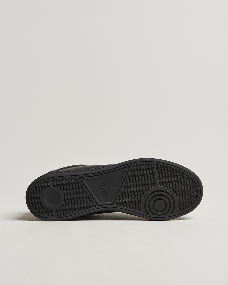 Mies | Polo Ralph Lauren Heritage Court II High Sneaker Black/Red | Polo Ralph Lauren | Heritage Court II High Sneaker Black/Red